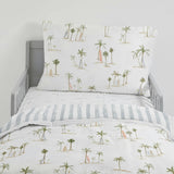 Cotton Muslin Toddler Bedding 3 Piece Set - Palm Paradise