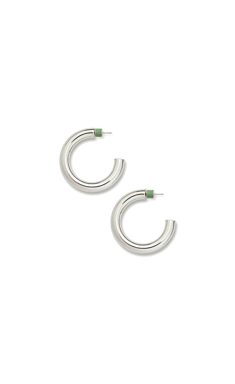 1" Perfect Hoops in Silver