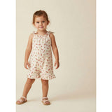 Organic Ruffle Jumpsuit - Cherry