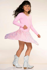 Simply Soft Long Sleeve Sequin Be Happy Dress
