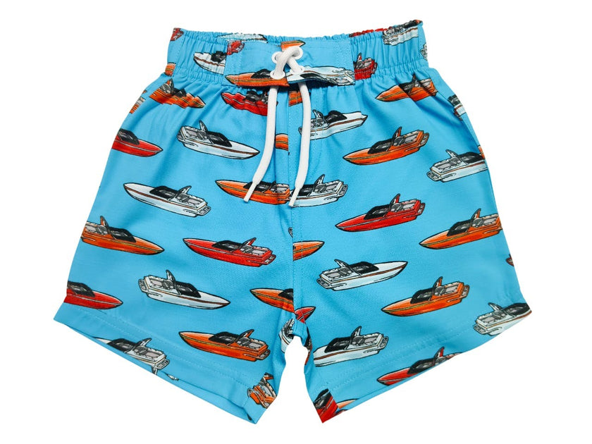 Kids Swim Board Short - Speed Boat