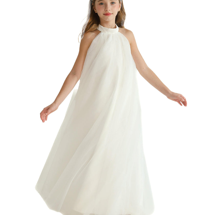 White Sleeveless Ocala Dress