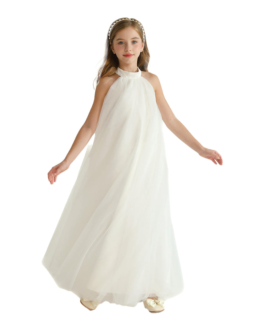 White Sleeveless Ocala Dress