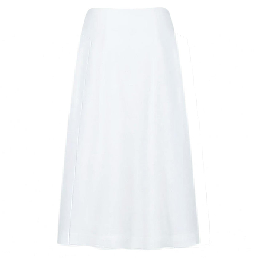 women's white linen wrap skirt