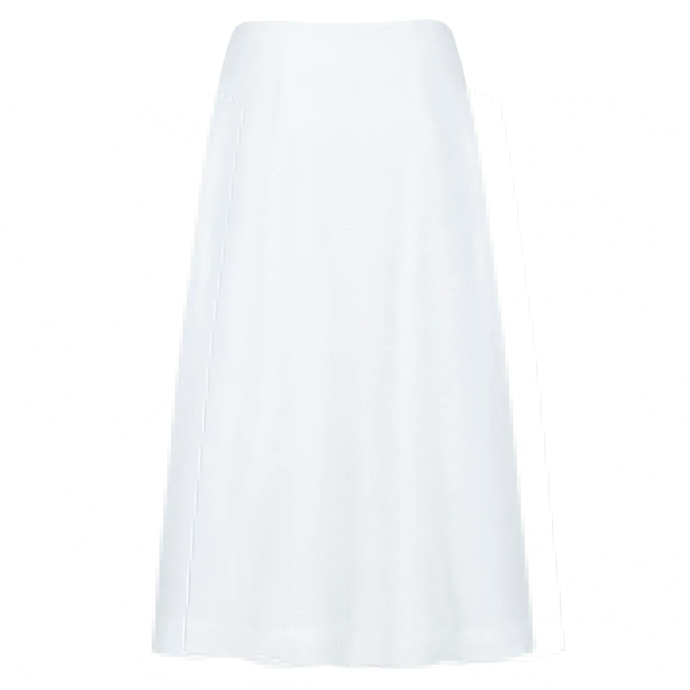 women's white linen wrap skirt