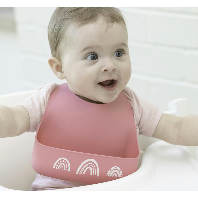 Chasing Rainbows Little Bites Narrow Bib