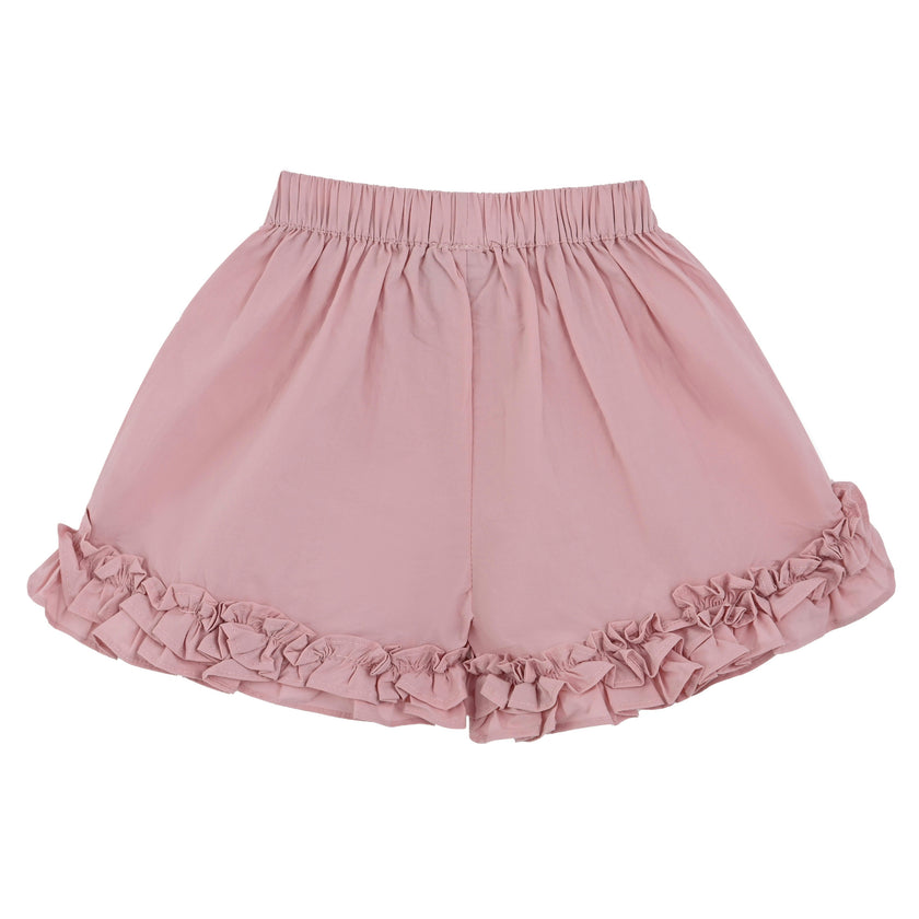 Pink Ruffle Short Set