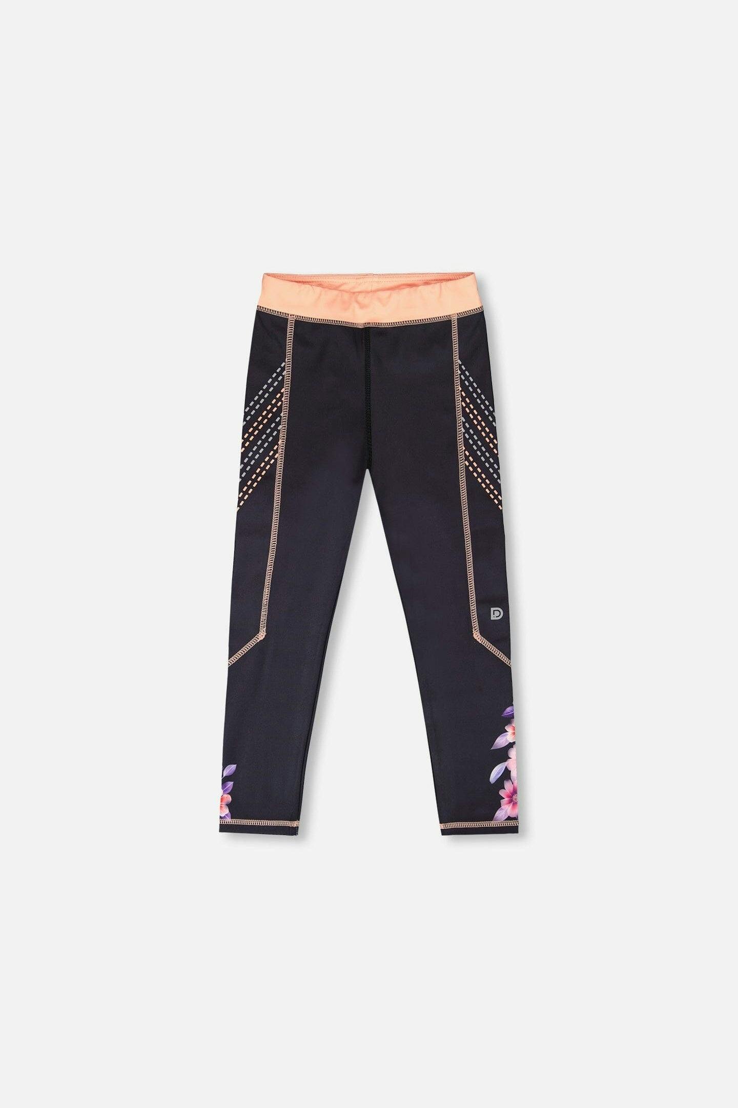 Athletic Leggings In Recycled Polyester Black