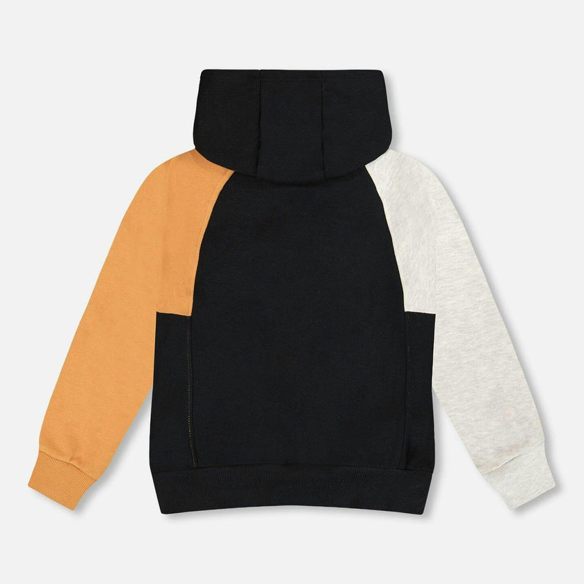 Pullover Hooded Fleece Sweatshirt with Zip Pocket