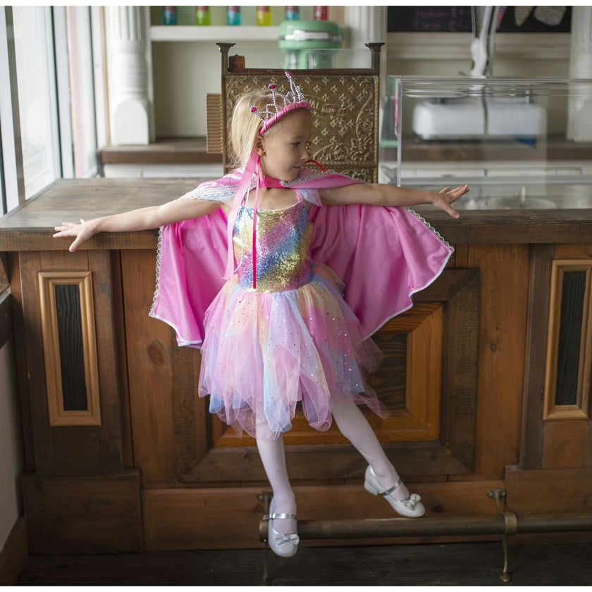 Rainbow Fairy Dress & Wings