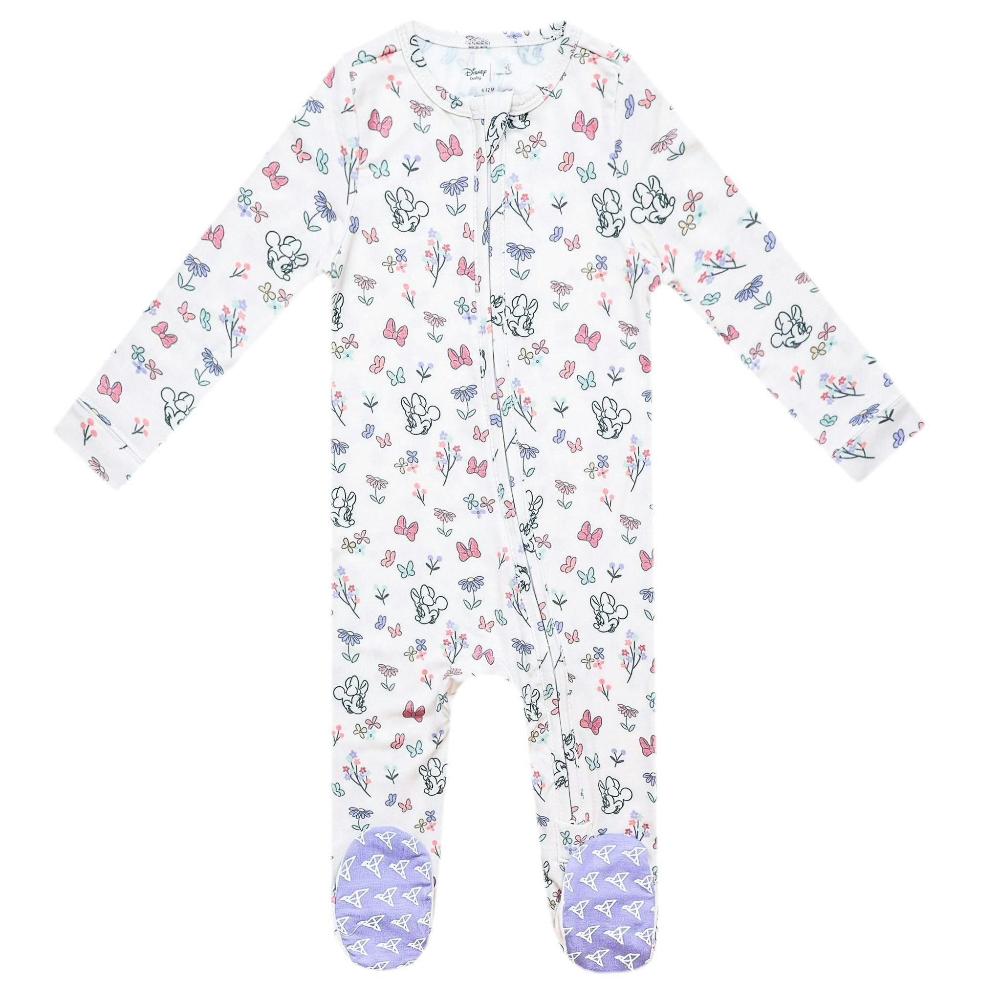 Zip-Up Footie Pajama - Minnie Mouse's Bowquet