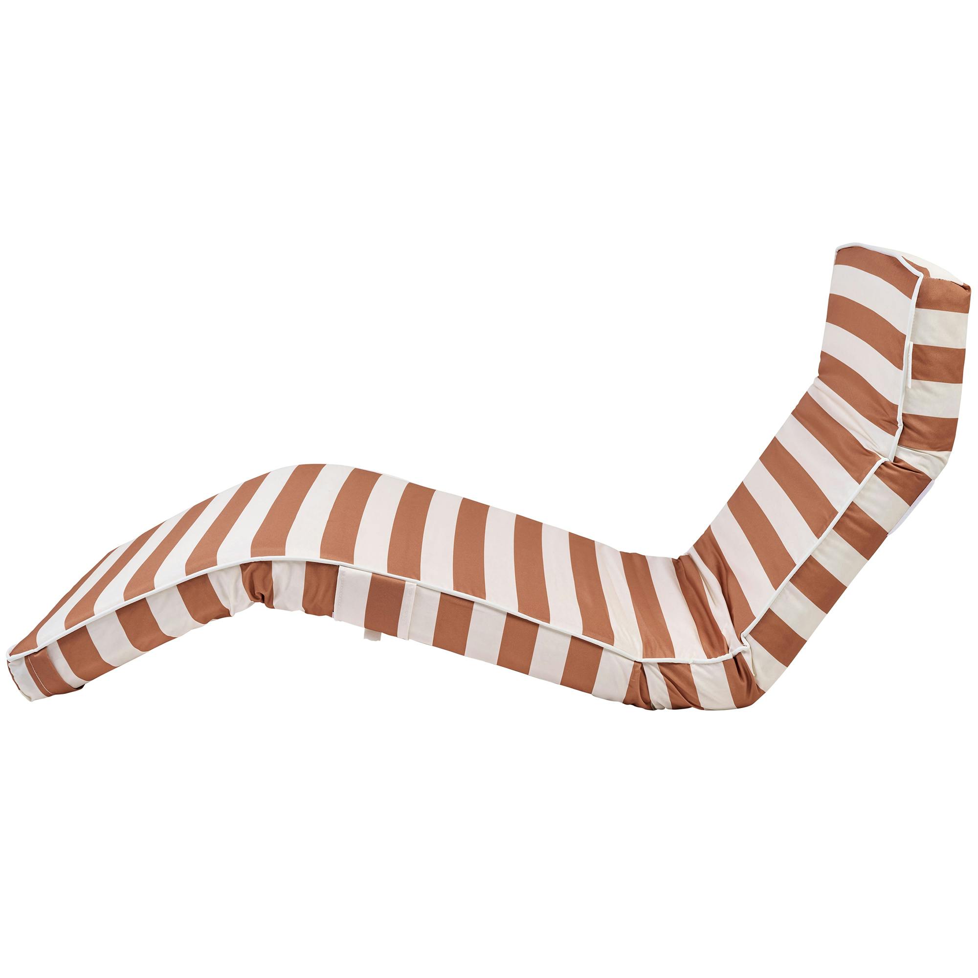 The Lounger Chair: Tierra Clay Stripe