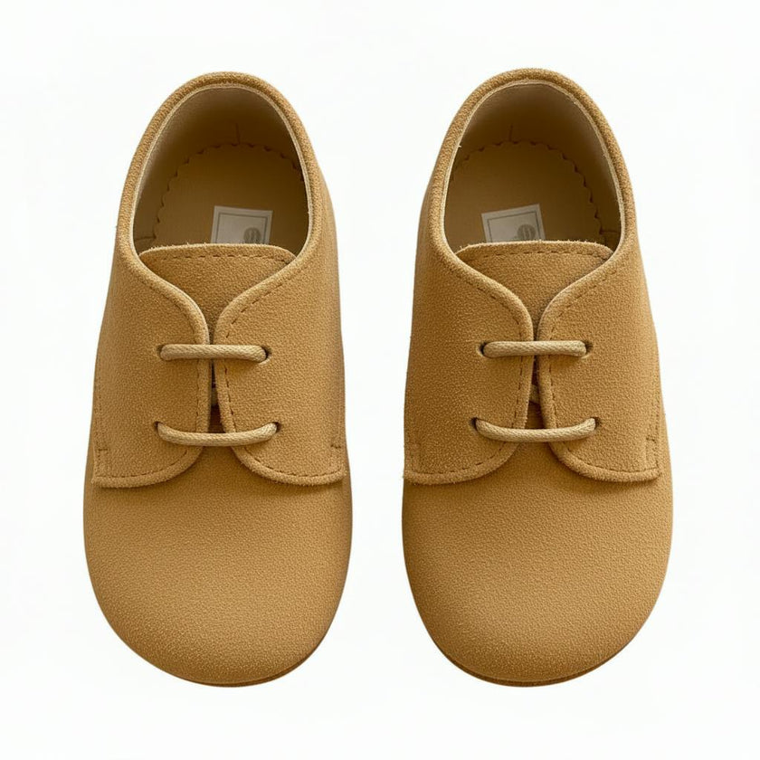 Chipper Pre-Walker Baby Shoes - Camel Suede