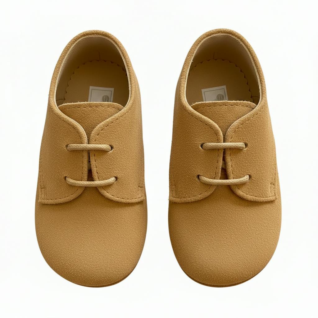 Chipper Pre-Walker Baby Shoes - Camel Suede