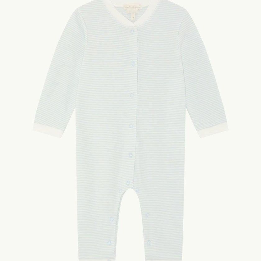 Dalton Stripe Romper 2 Piece Set - Blue
