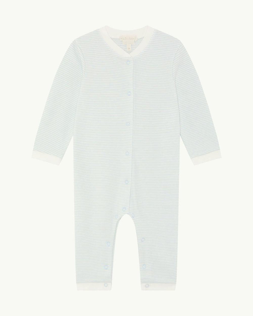 Dalton Stripe Romper 2 Piece Set - Blue