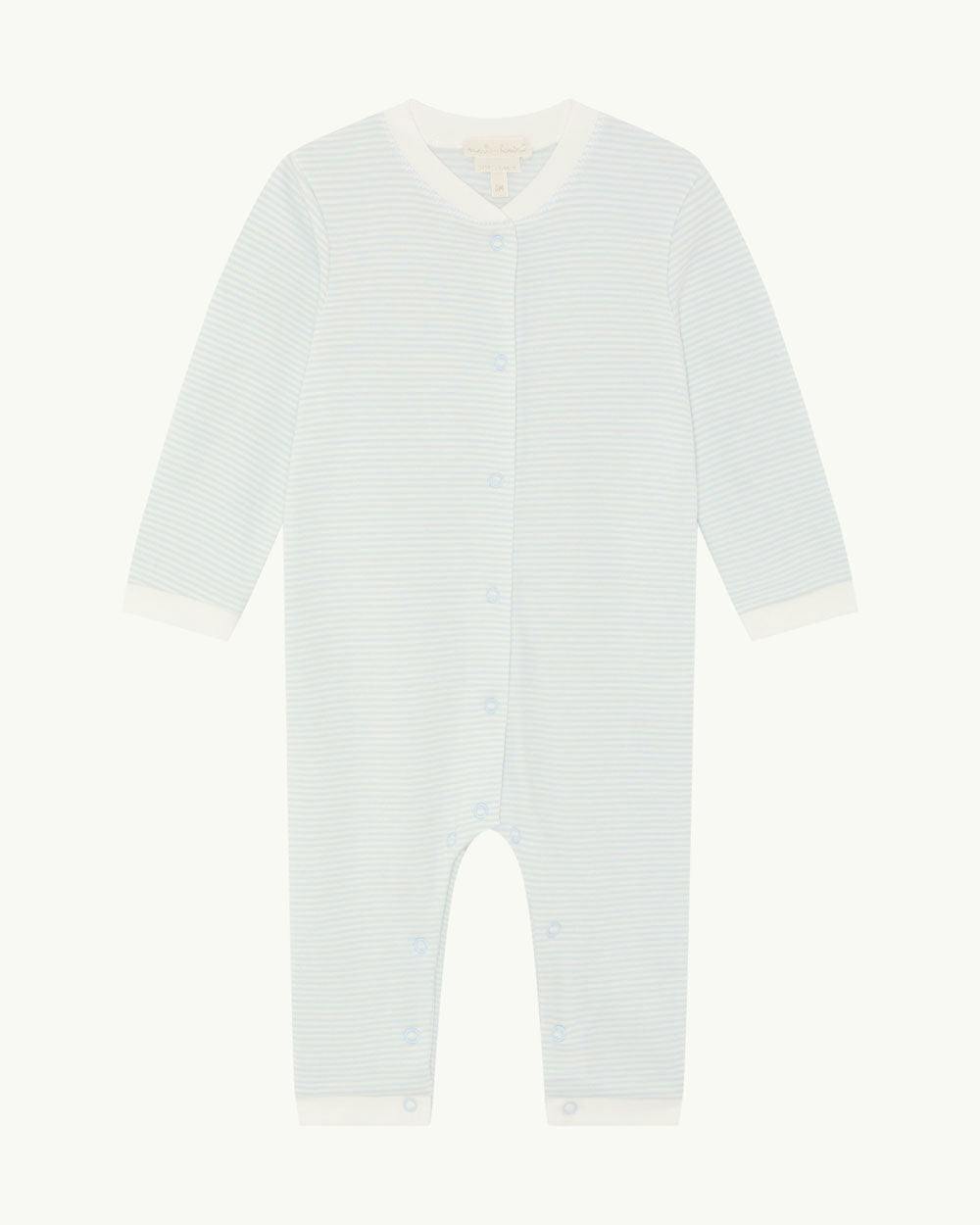 Dalton Stripe Romper 2 Piece Set - Blue
