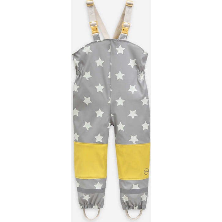 Stars Print Rain Suspender Pants
