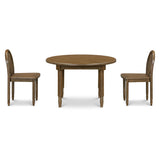 Liberty Play Table & Spindle Chairs Set in Natural Walnut