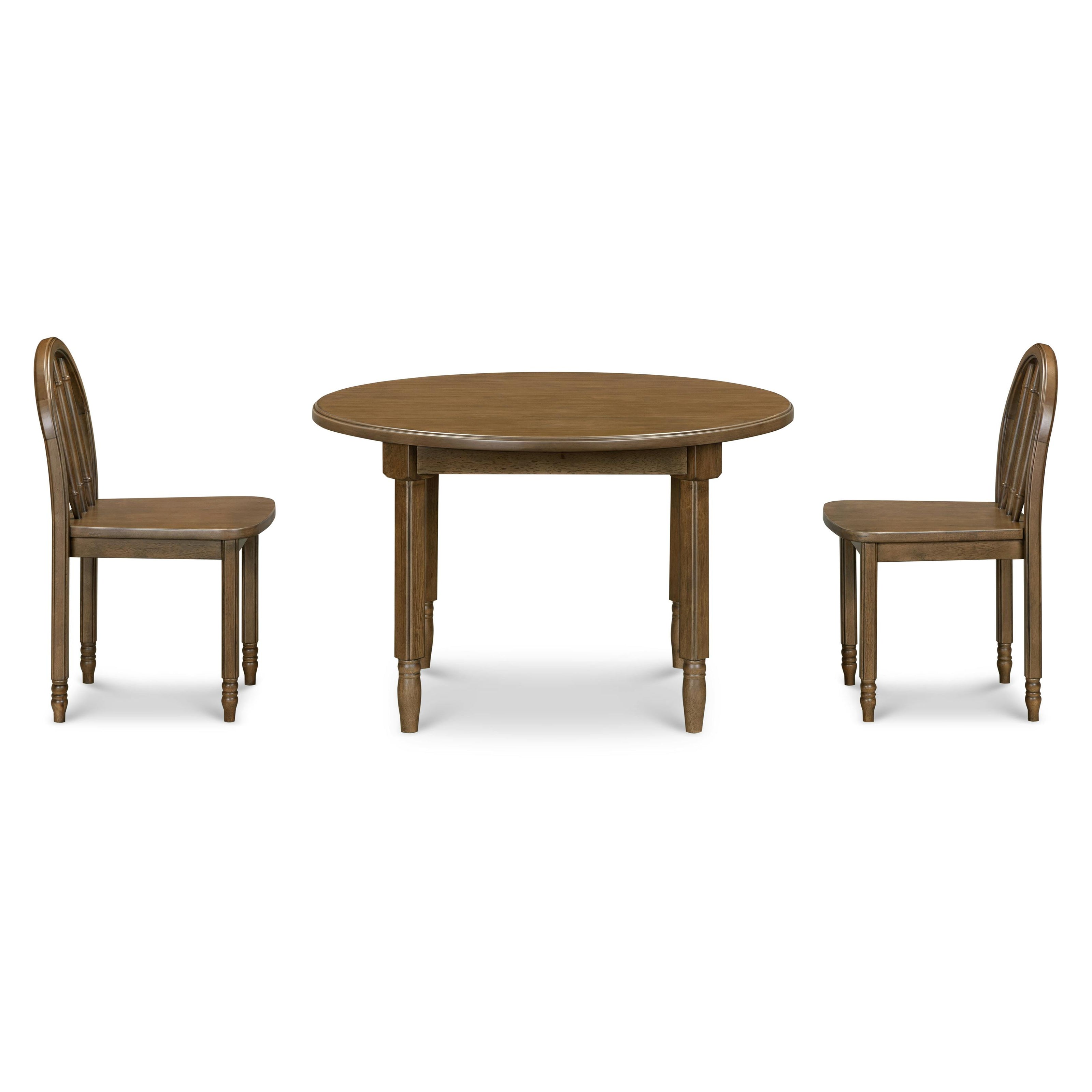 Liberty Play Table & Spindle Chairs Set in Natural Walnut