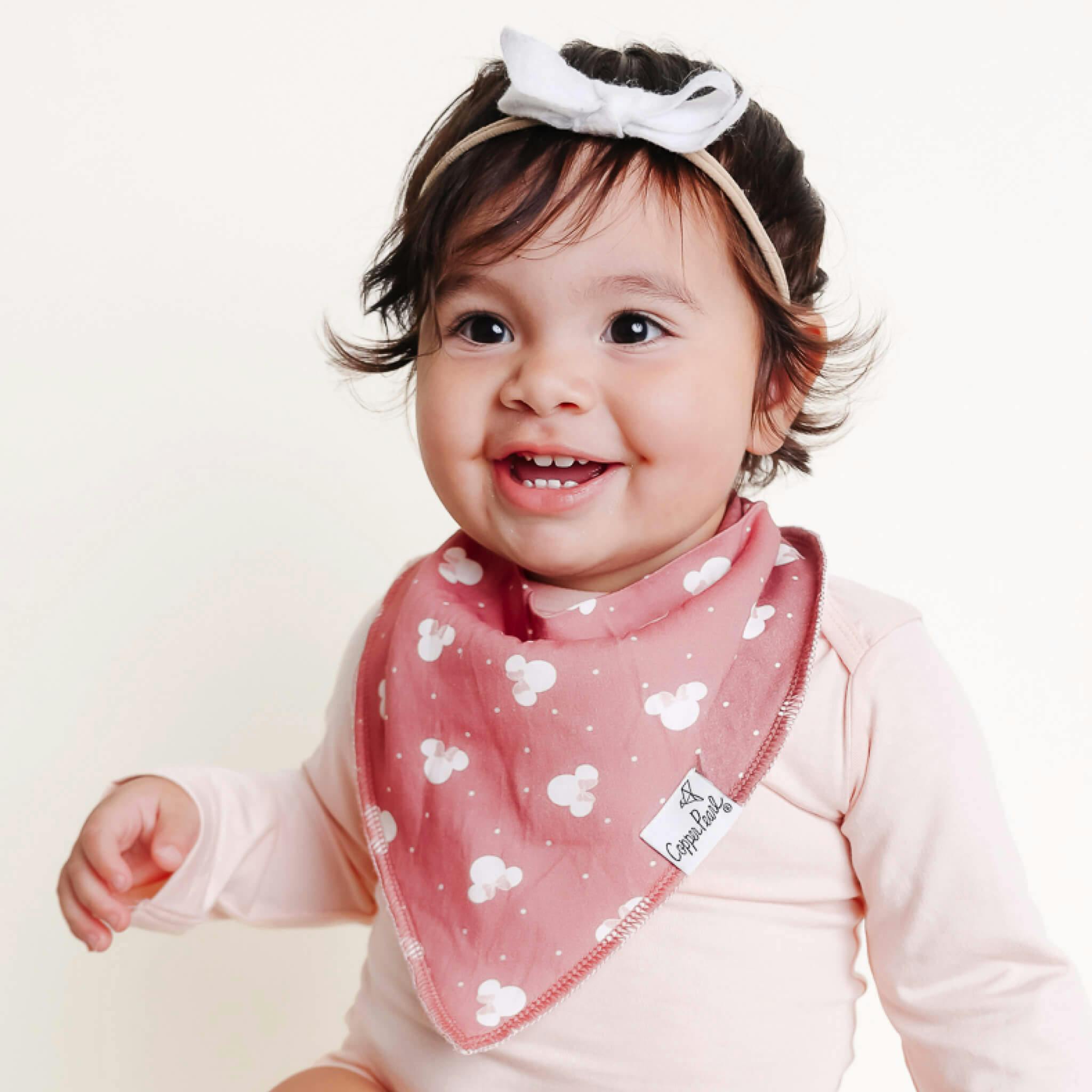 4 Pack Baby Bandana Bibs - Minnie Mouse
