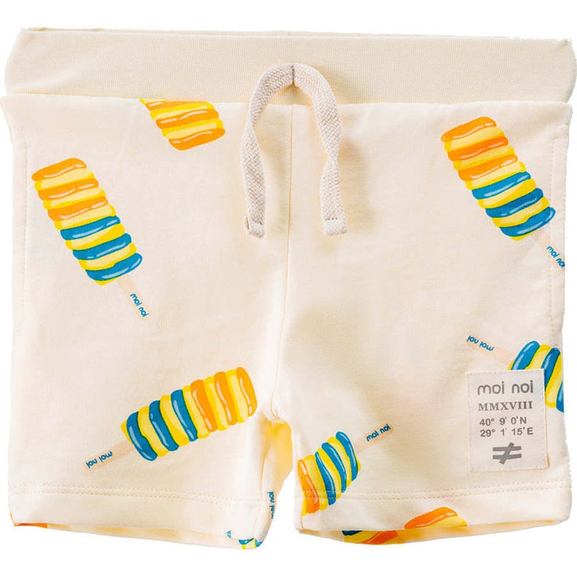 Ice Cream Print Cotton Shorts