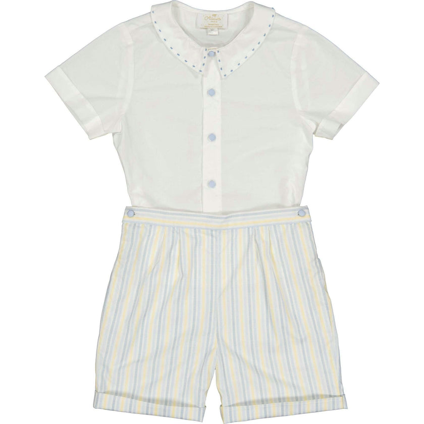 William Stripe Shorts & Shirt