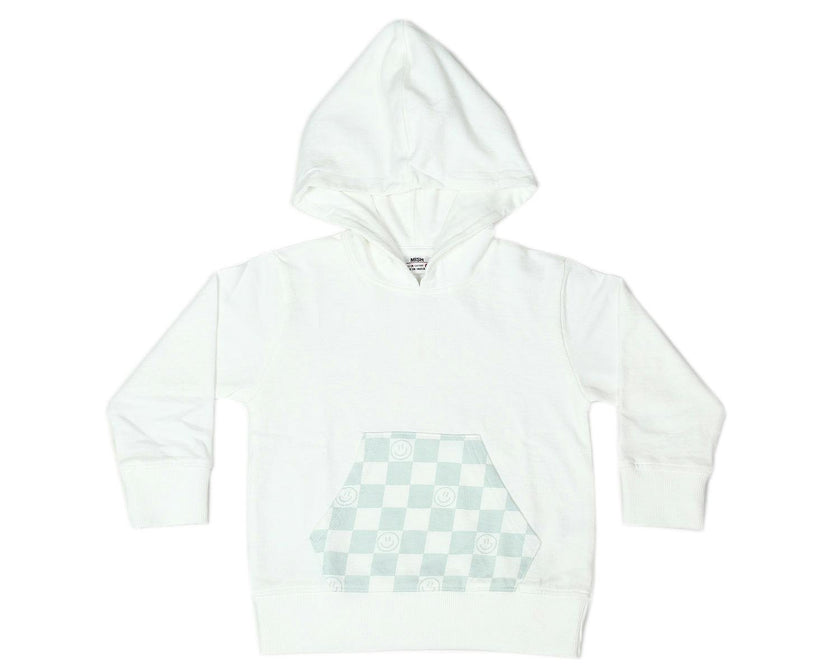 Kid Pullover Hoodie - Pocket Smile Check