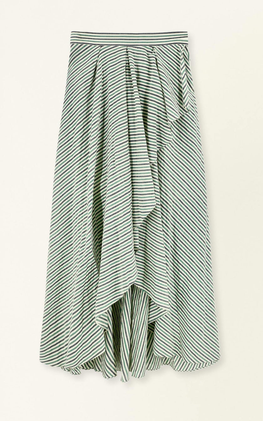 Singapore Skirt in Dune Stripe