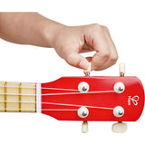 Kid's Wooden 21" Toy Ukulele in Red for Toddlers