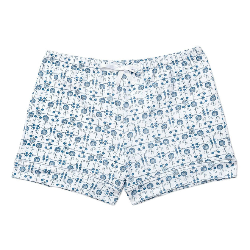 Hydrangeas Women’s Button Front Short Pajama Set