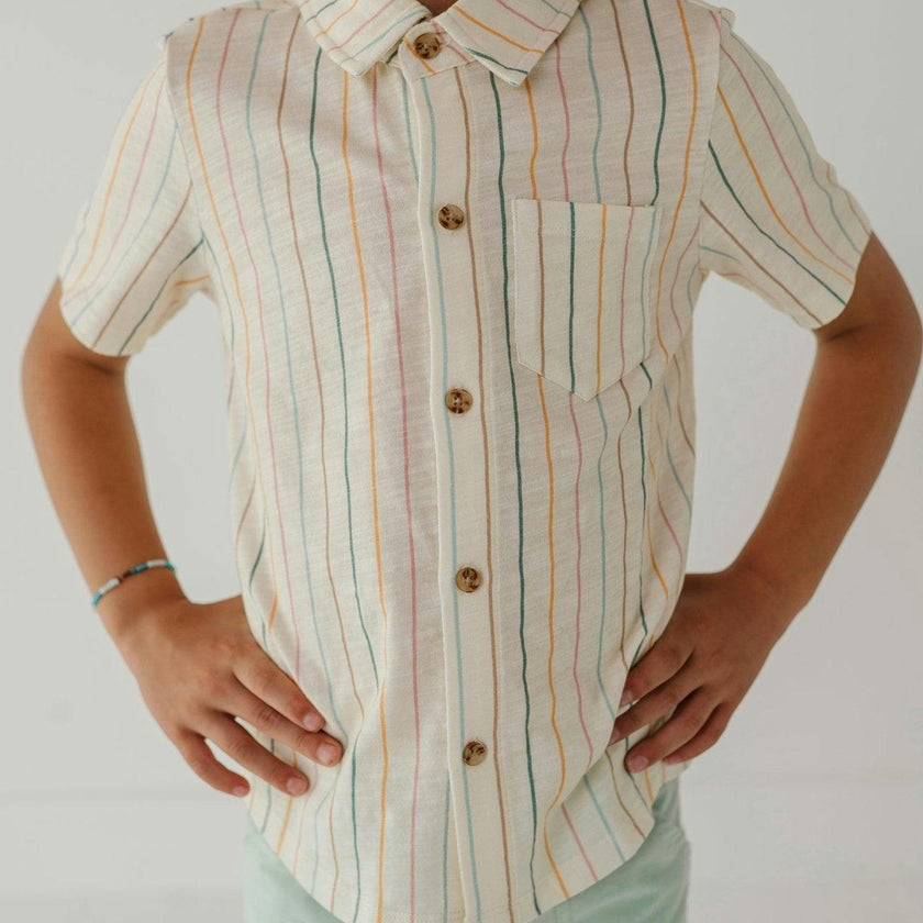 Boy's Collar Button Shirt