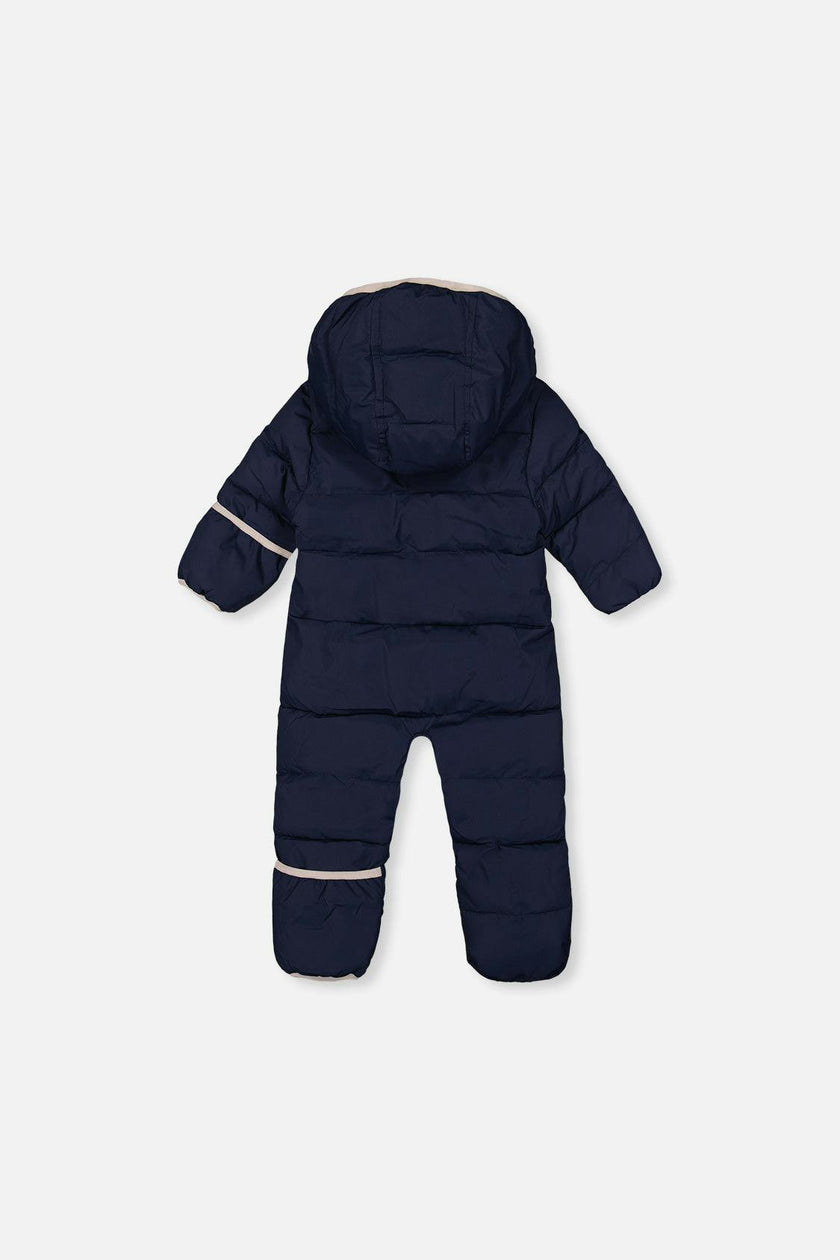 Baby Cloud One Piece Snowsuit Adapted For Car Seats Dark Blue