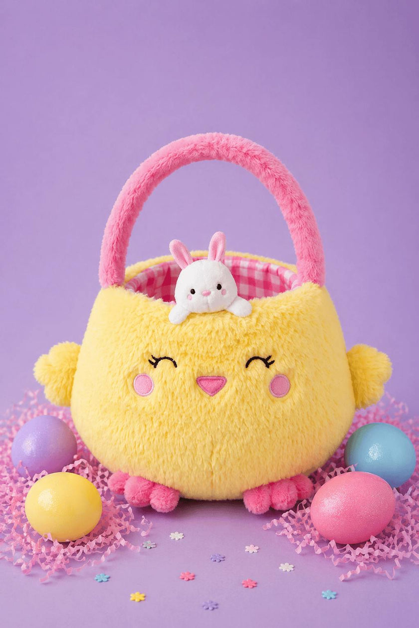 Hoppy Chick Basket Plush