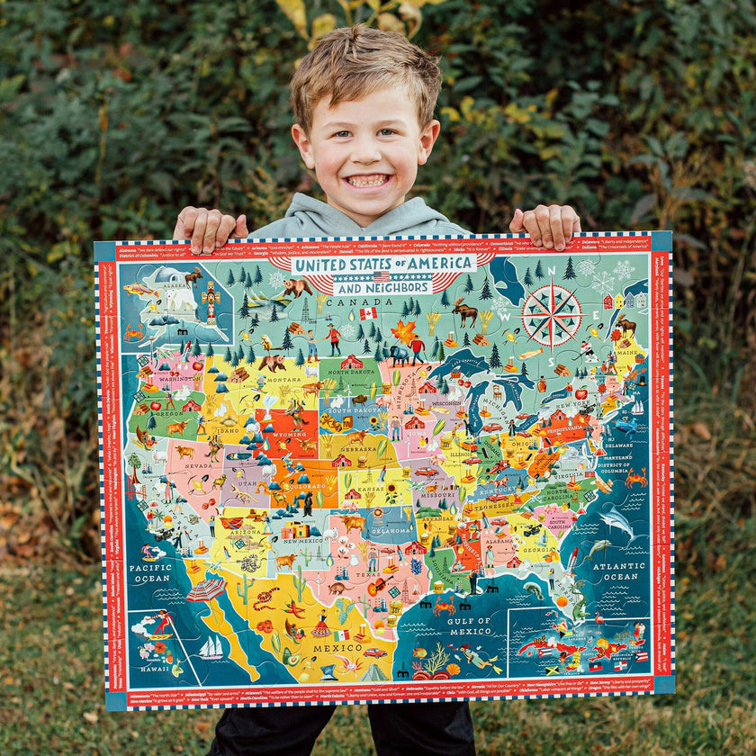 Giant Puzzle: USA Map - 48 Piece
