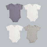 *Exclusive* Baby Boy Short Sleeve 4pc Onesie Set