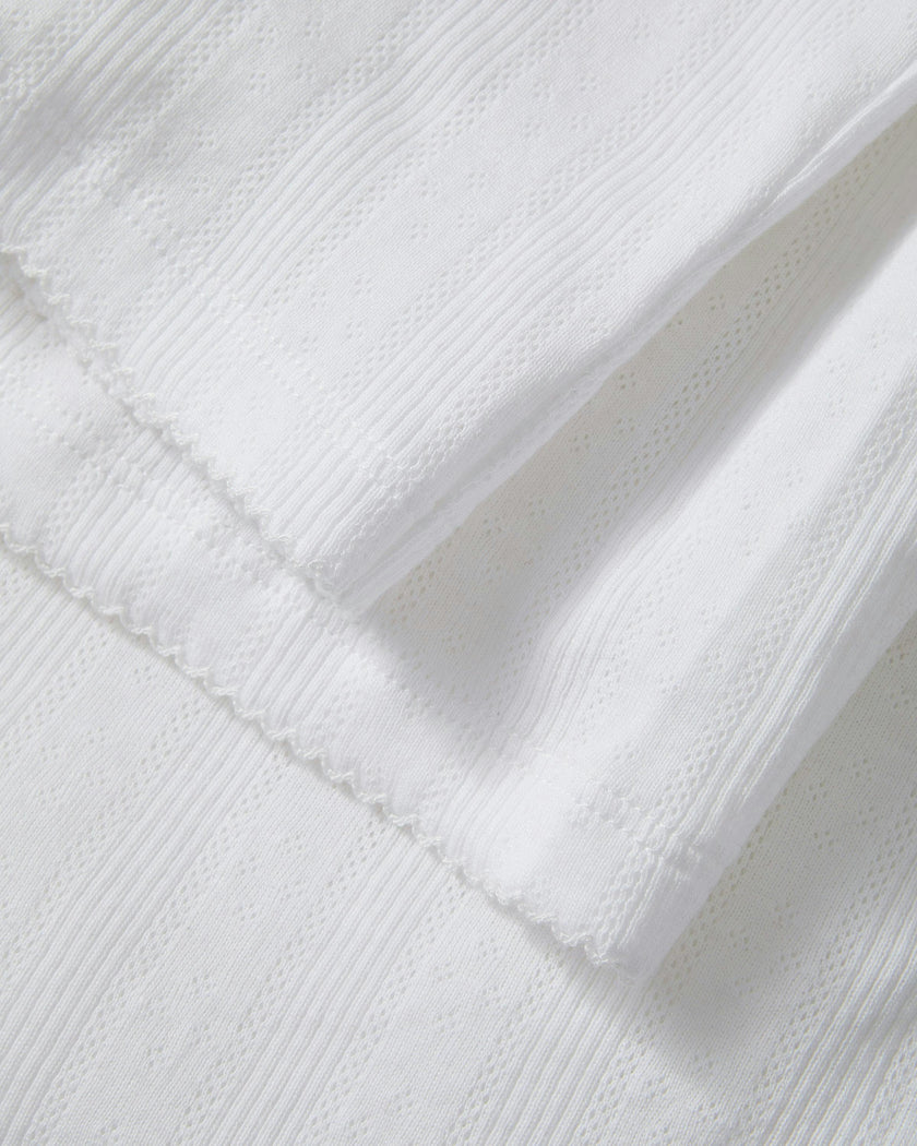 Women's Pointelle Pant in White