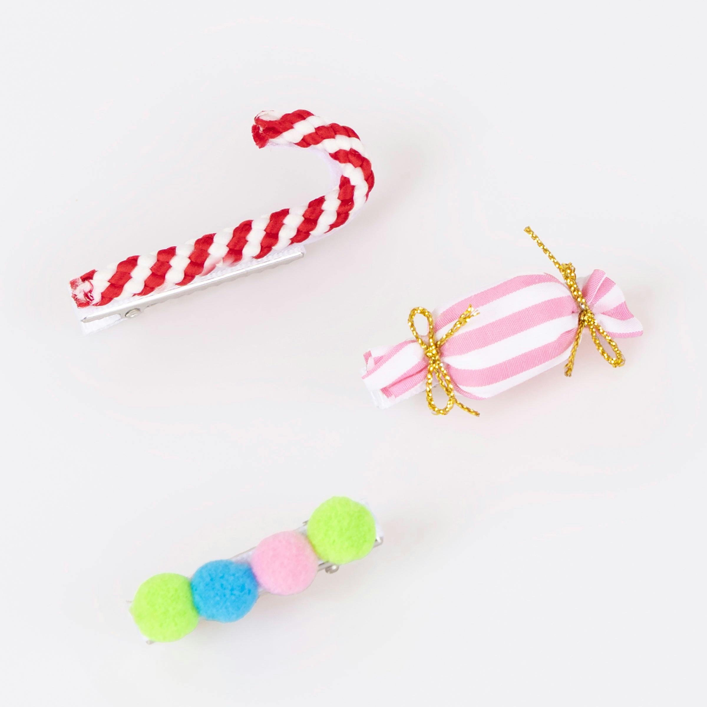 Gingerbread House Hair Clips