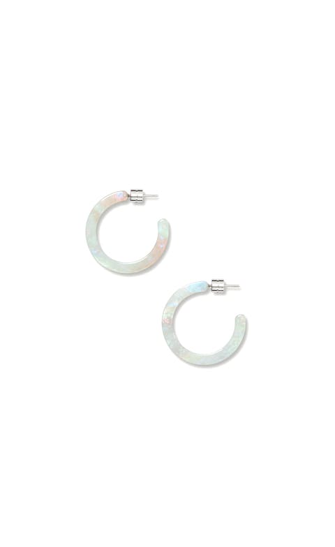 Mini Hoops in Astral Mint