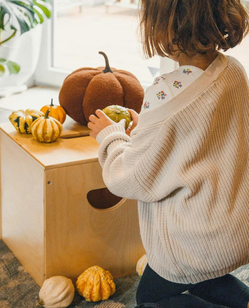 Wooden 14-inch Square Toy Box