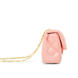 Classic Quilted Stud Flap Mini Handbag