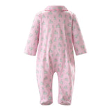 Pink Gingham Bunny Footie
