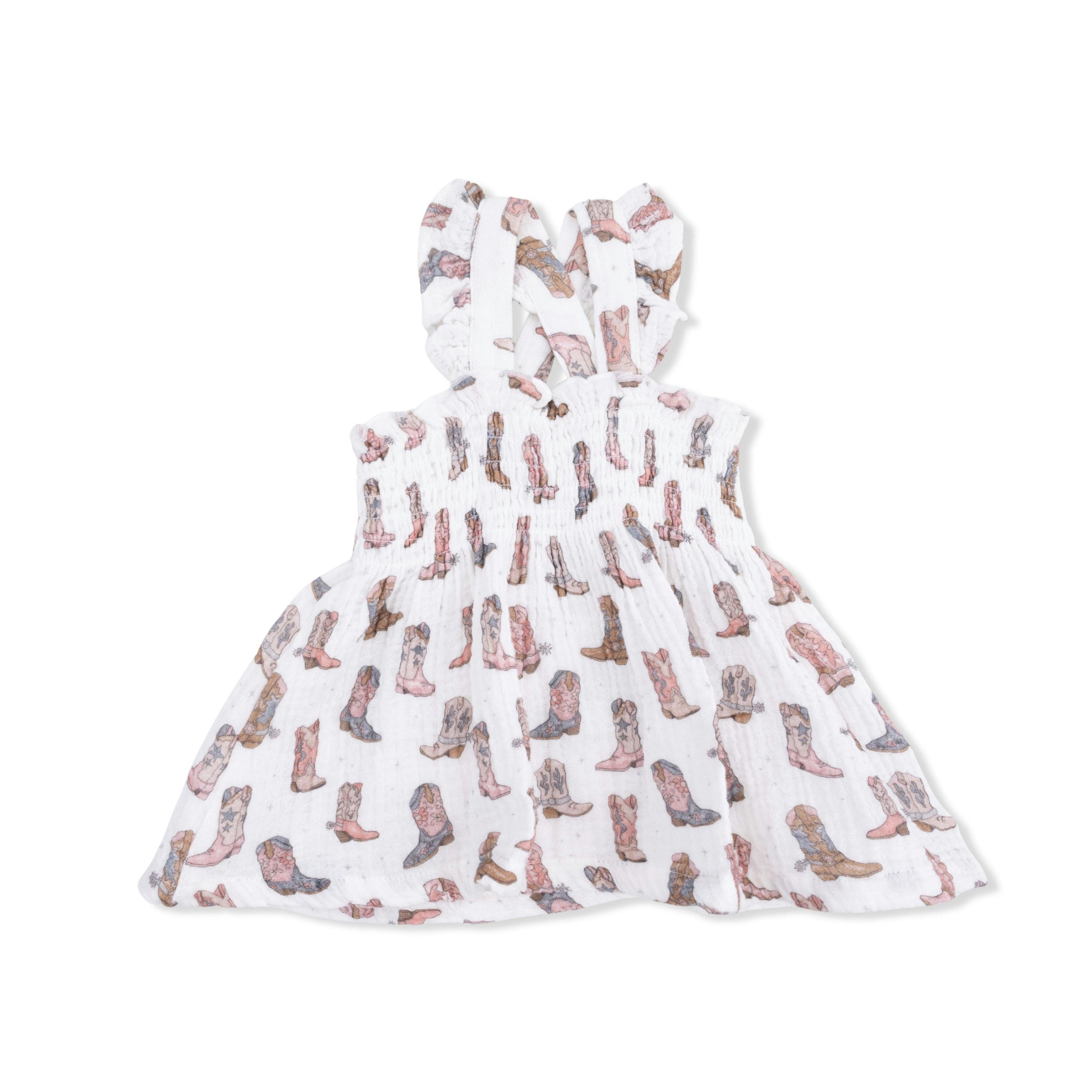 Cowgirl Boots - Smocked Top with Bloomer