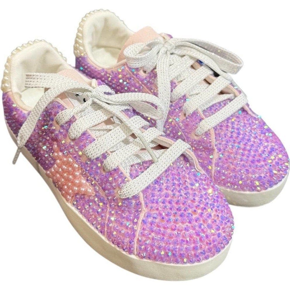 Bubble Gum Crystal Star Sneaker
