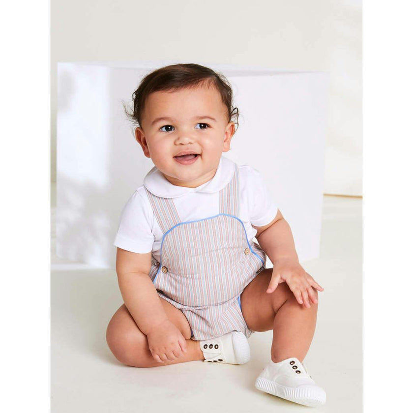 Peter Pan Collar Bodysuit in White (0mths-3yrs)