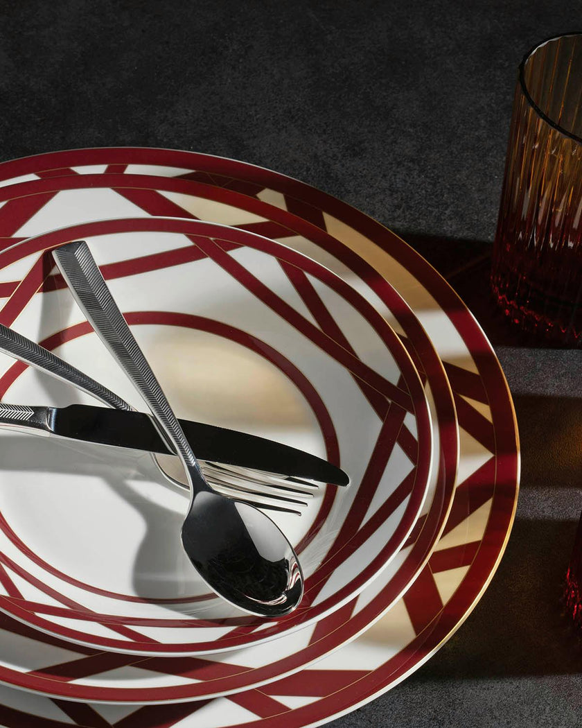 NASTRI BORDEAUX Set 2 Pcs. Soup Plate - Ø 22 Cm