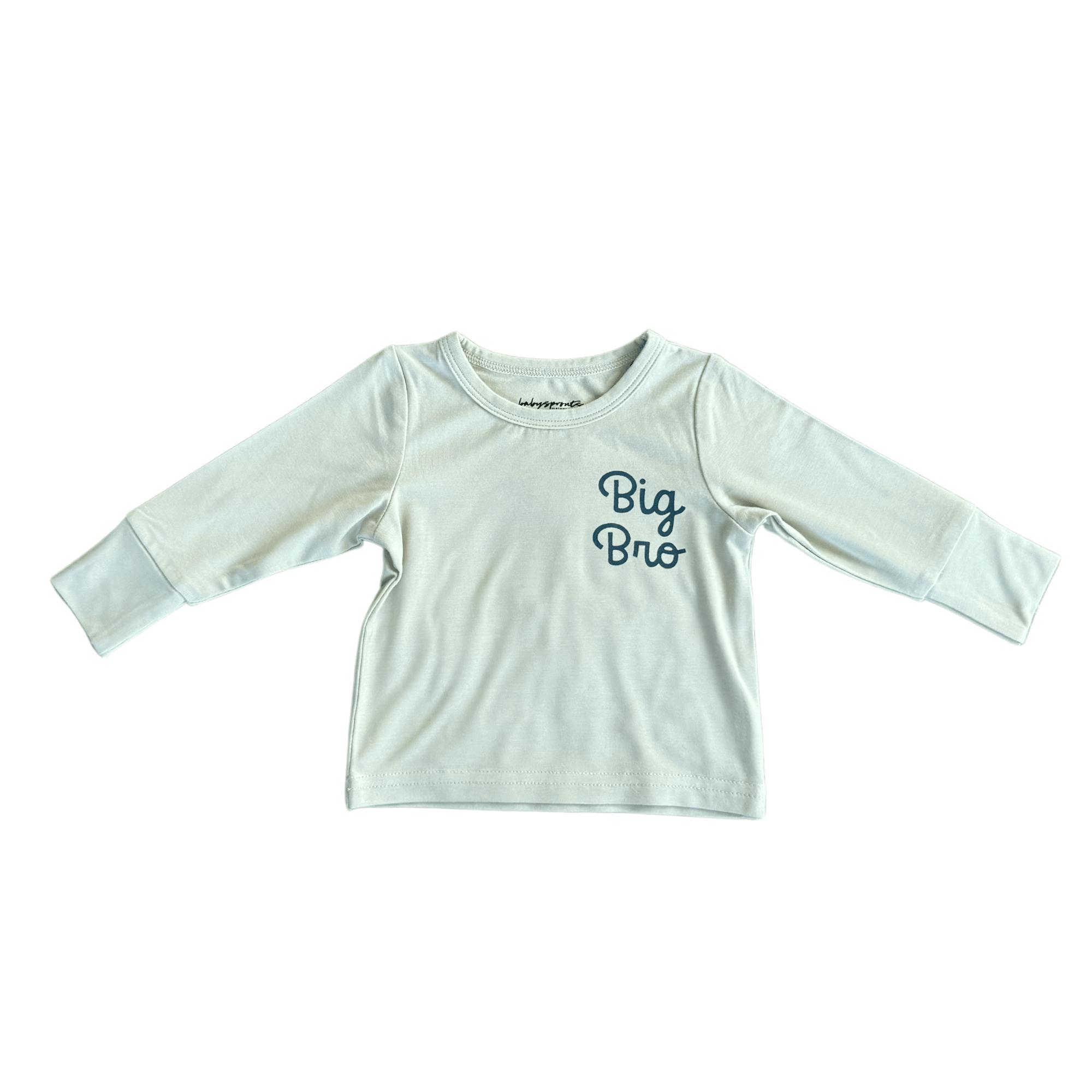 Boys Long Sleeve Tee in Big Bro in Desert