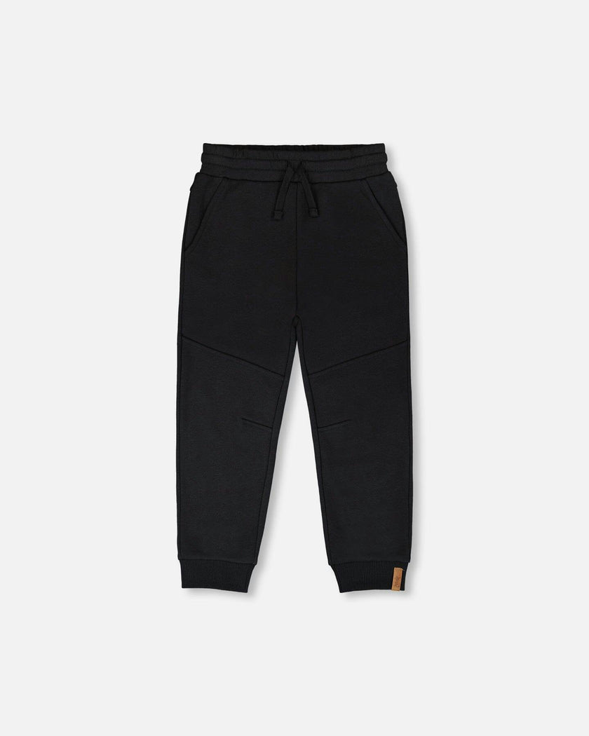 French Terry Sweatpants With Cross Seams
