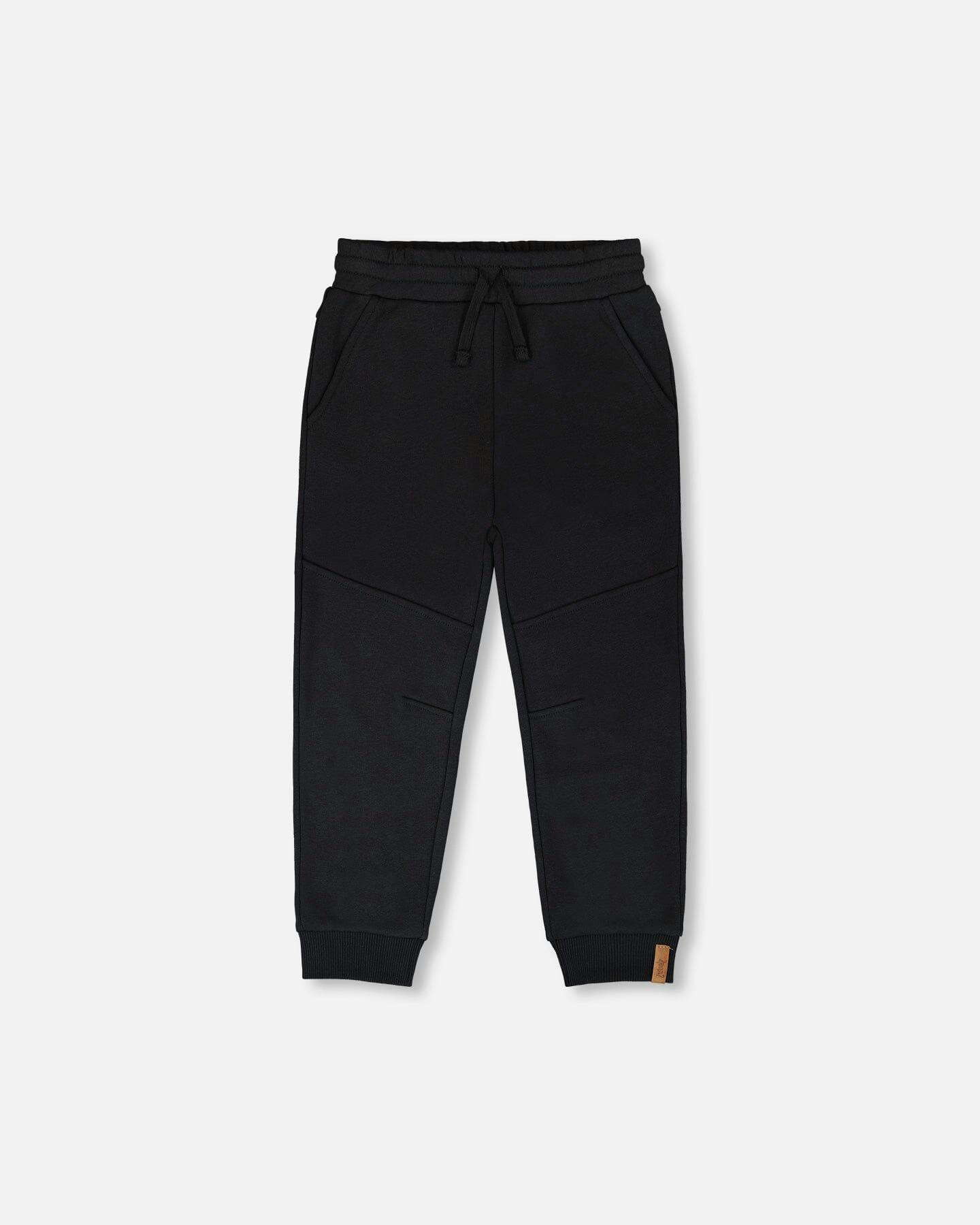 French Terry Sweatpants With Cross Seams