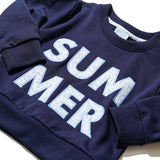 Seaside Summer Kids Crewneck Sweatshirt